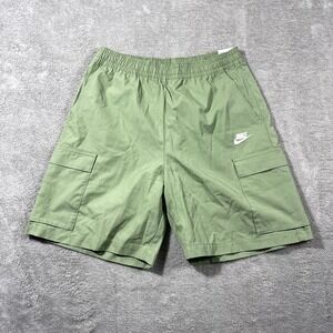 Nwt Nike Loose‎ Fit At Knee Length M Green Shorts Cargo Outdoorsy Hiking Beach